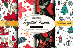Christmas digital paper Product Image 1