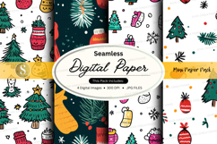 Seamless christmas digital paper Product Image 1