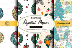 Seamless digital paper - misty winter pack Product Image 1