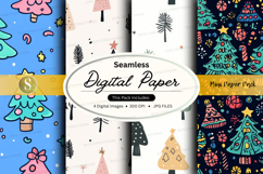 Seamless digital paper - mini paper pack digital paper Product Image 1