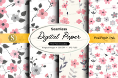 Seamless floral digital paper Product Image 1