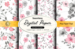 Seamless digital paper - floral pattern pack Product Image 1