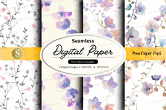 Seamless floral digital paper Product Image 1
