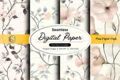 Seamless digital paper - blush flowers Product Image 1
