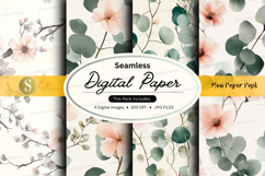 Seamless digital paper - floral pattern Product Image 1