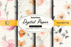 Seamless digital paper - floral pack Product Image 1