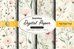 Seamless digital paper - floral pattern Product Image 1