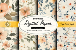 Seamless digital paper - mini flower pack digital paper Product Image 1