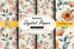 Seamless floral digital paper Product Image 1
