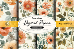 Seamless digital paper - floral pattern Product Image 1