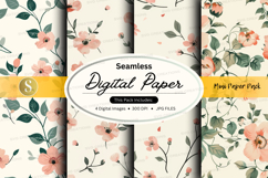 Seamless digital paper - mini paper pack digital paper Product Image 1