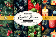 Christmas digital paper Product Image 1