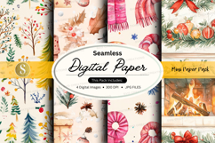 Seamless christmas digital paper Product Image 1