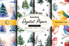 Winter wonderland digital paper Product Image 1