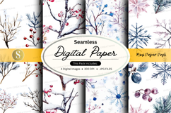 Winter wonderland digital paper Product Image 1