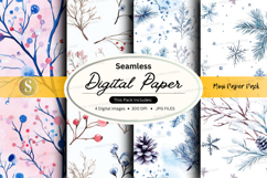 Winter wonderland digital paper Product Image 1