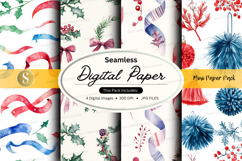 Seamless christmas decorations digital paper Product Image 1
