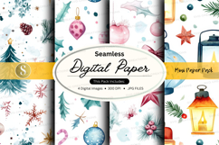 Seamless christmas digital paper Product Image 1