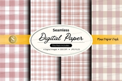 Soft pink plaid seamless pattern Product Image 1