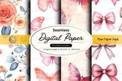 Seamless digital paper - miss paper pack digital paper Product Image 1