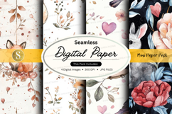 Seamless floral digital paper pack Product Image 1