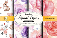 Seamless digital paper - mini paper pack digital paper Product Image 1