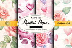 Seamless digital paper - romantic roses Product Image 1