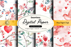 Seamless digital paper - mini paper pack digital paper Product Image 1