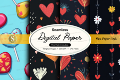 Seamless digital paper - mini paper pack digital paper Product Image 1