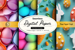 Seamless digital paper - mini easter pack digital paper Product Image 1