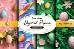 Easter themed digital paper Product Image 1