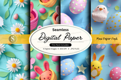 Easter-themed digital paper pack Product Image 1