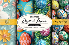 Easter eggs digital paper Product Image 1