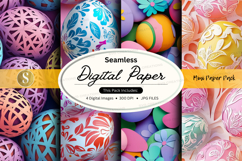 Easter egg digital paper Product Image 1