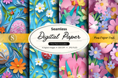 Seamless digital paper - mini paper pack digital paper Product Image 1