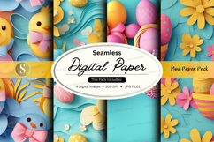 Seamless digital paper - mini paper pack digital paper Product Image 1