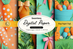 Seamless digital paper - mini paper pack digital paper Product Image 1