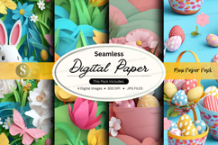 Easter digital paper Product Image 1