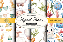 Easter digital paper Product Image 1
