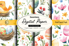 Seamless digital paper - mini paper pack digital paper Product Image 1