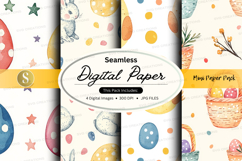 Easter bunny digital paper Product Image 1
