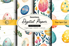 Easter eggs digital paper Product Image 1