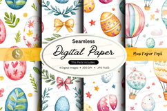 Easter themed digital paper pack Product Image 1