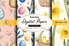 Seamless easter digital paper Product Image 1