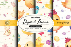 Seamless digital paper - mush paper pack digital paper Product Image 1