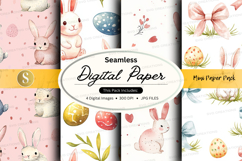 Easter bunny digital paper Product Image 1