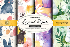 Seamless digital paper - mini easter pack digital paper Product Image 1