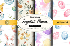 Easter digital paper Product Image 1