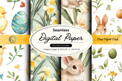 Easter digital paper Product Image 1