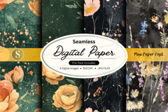 Seamless digital paper - floral pack Product Image 1